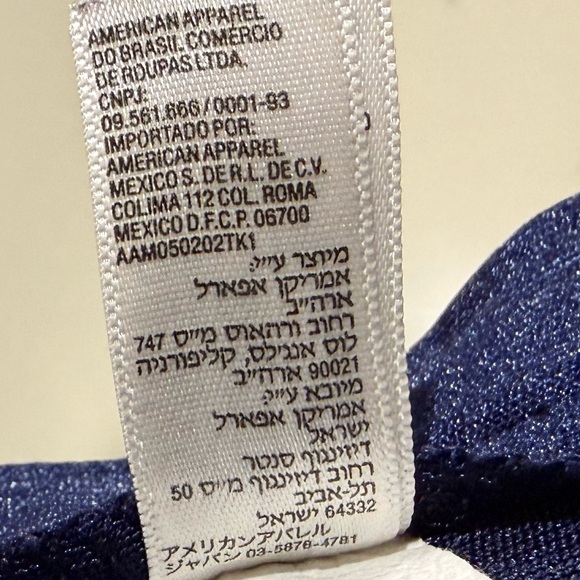 American Apparel Disco Pants in Midnight Navy Blue | Size Medium - Picture 13 of 14